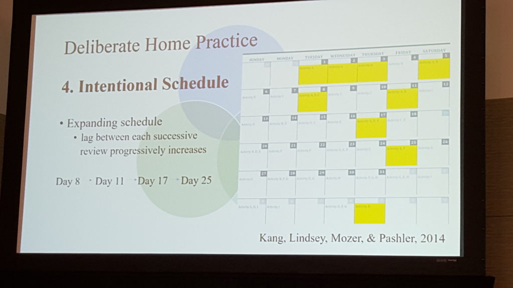 Drs. Eaton and Russell's slide on expanded schedule.